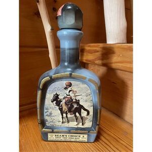VINTAGE - Frederic Remington JIM BEAM EMPTY Liquor Bottle